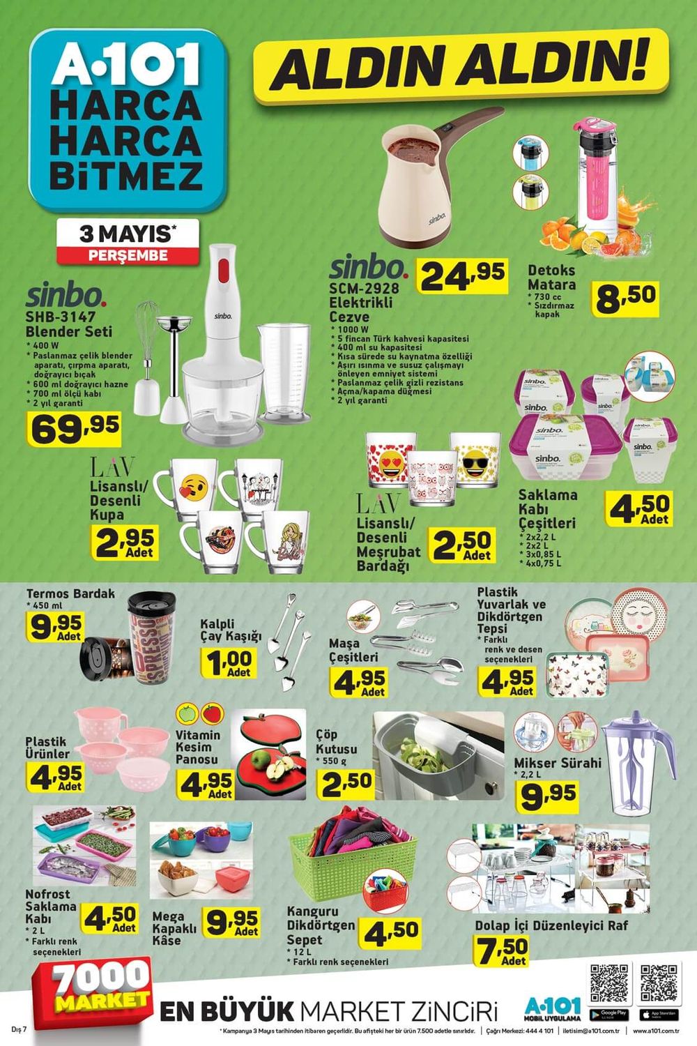 3 mayis a101 indirimleri