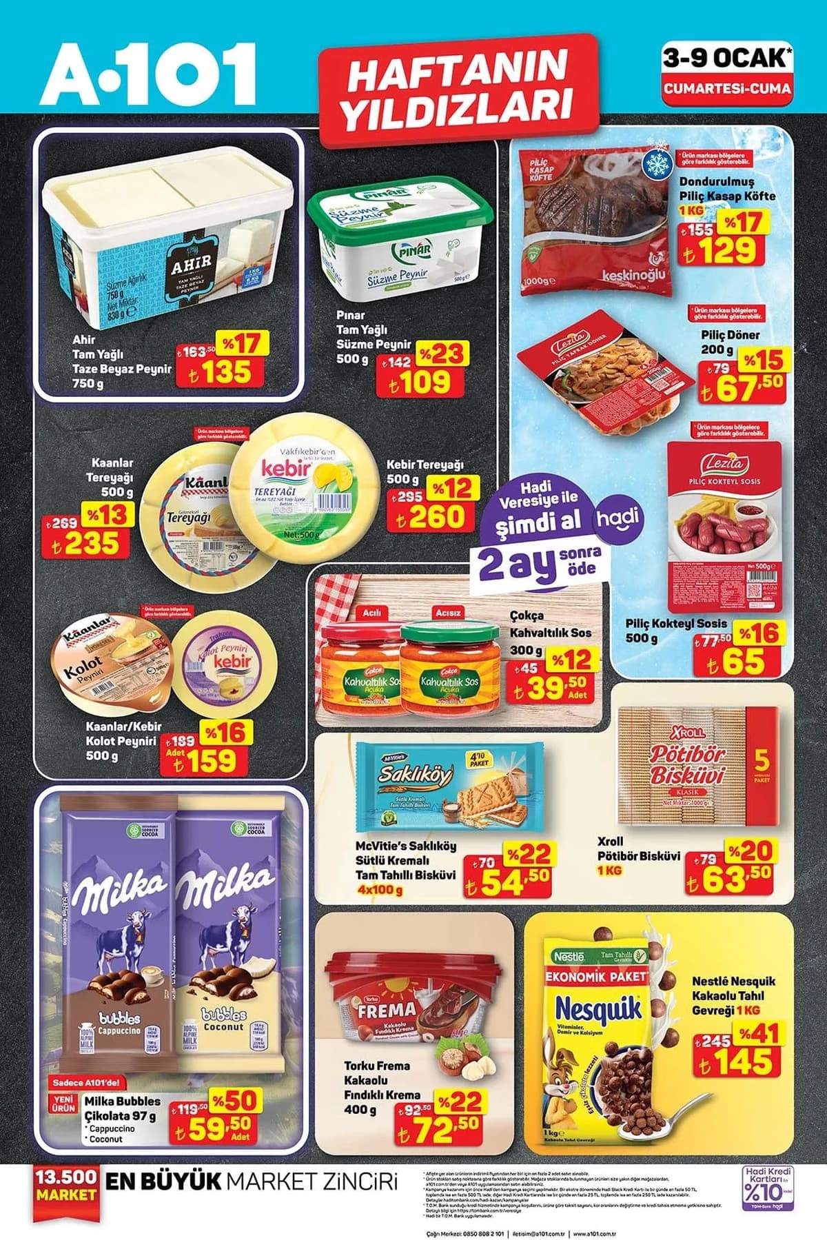 A101 3 ocak 2026 aktuel urunler