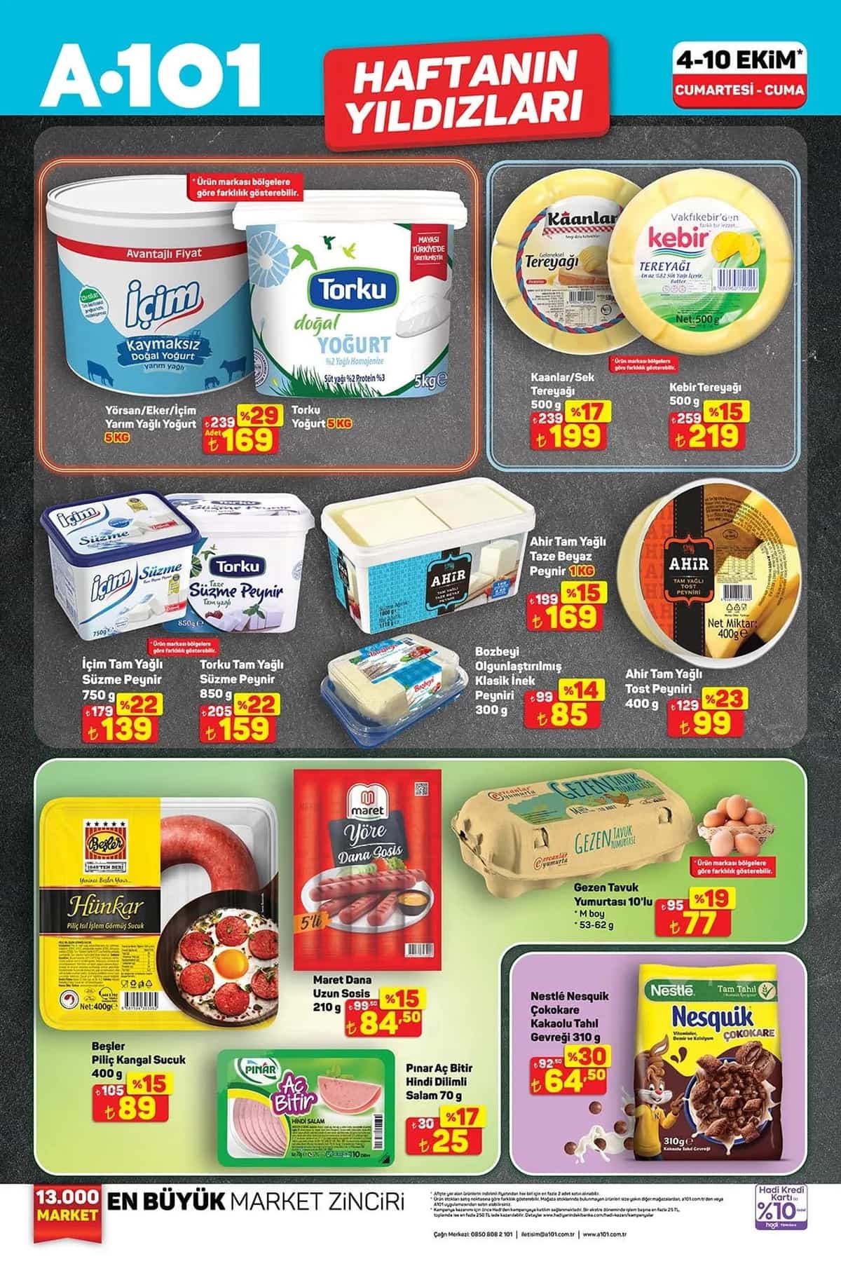 A101 4 ekim 2025 aktuel urunler