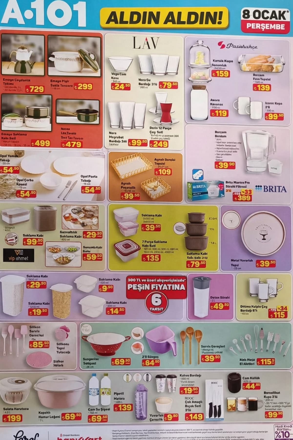 8 ocak A101 katalogu 2026