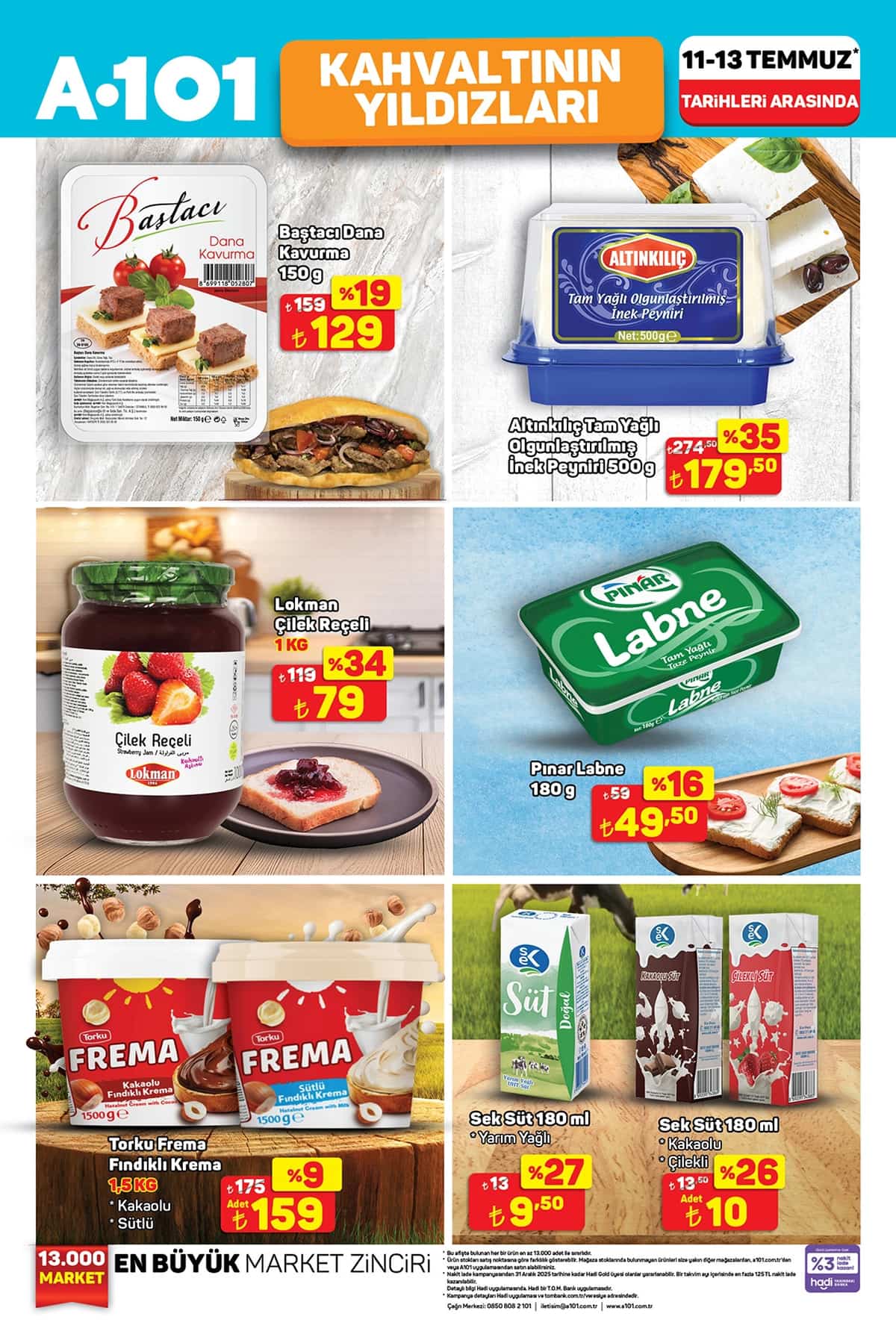 11 temmuz 2025 A101 katalogu