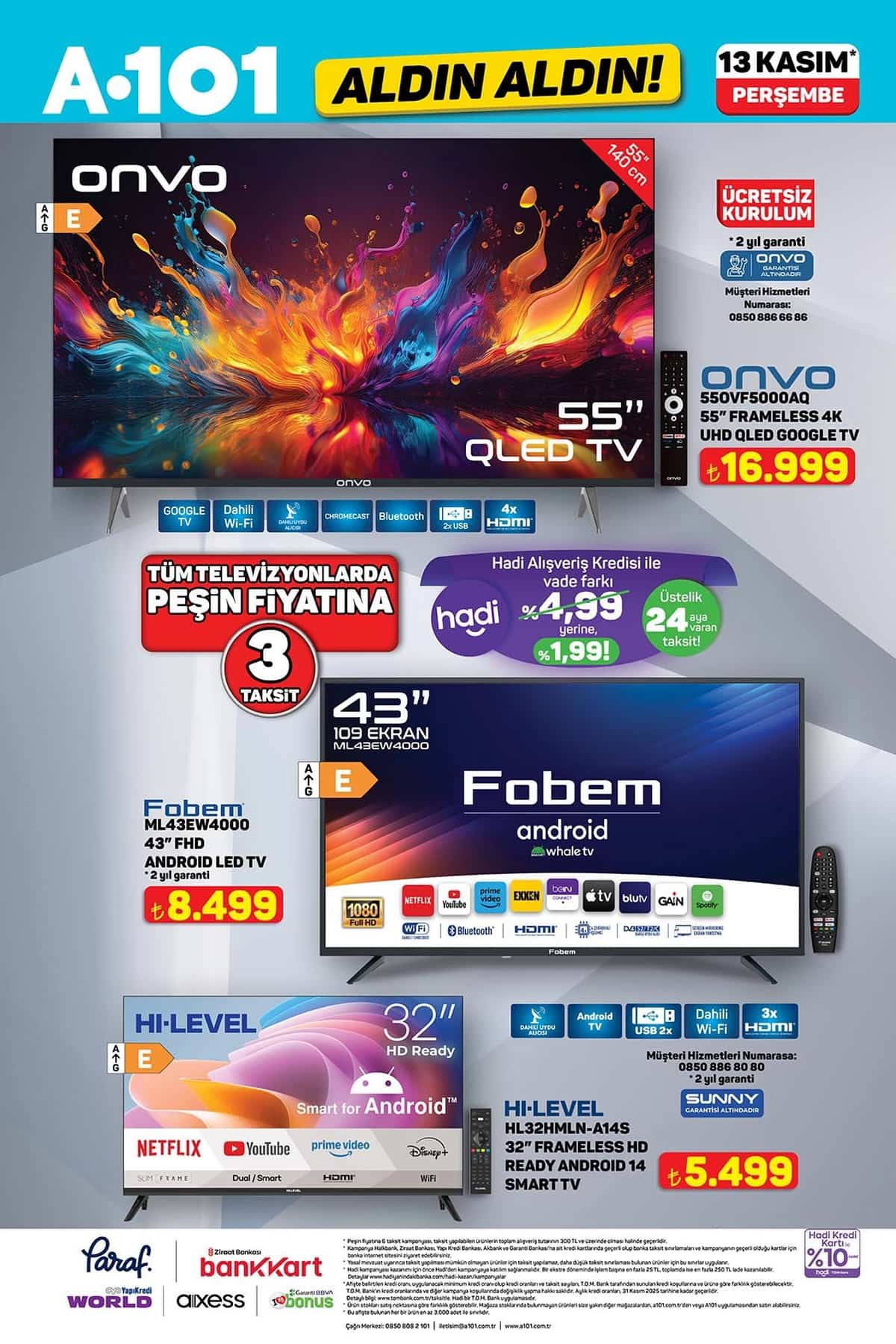 A101 13 kasim 2025 aktuel urunler