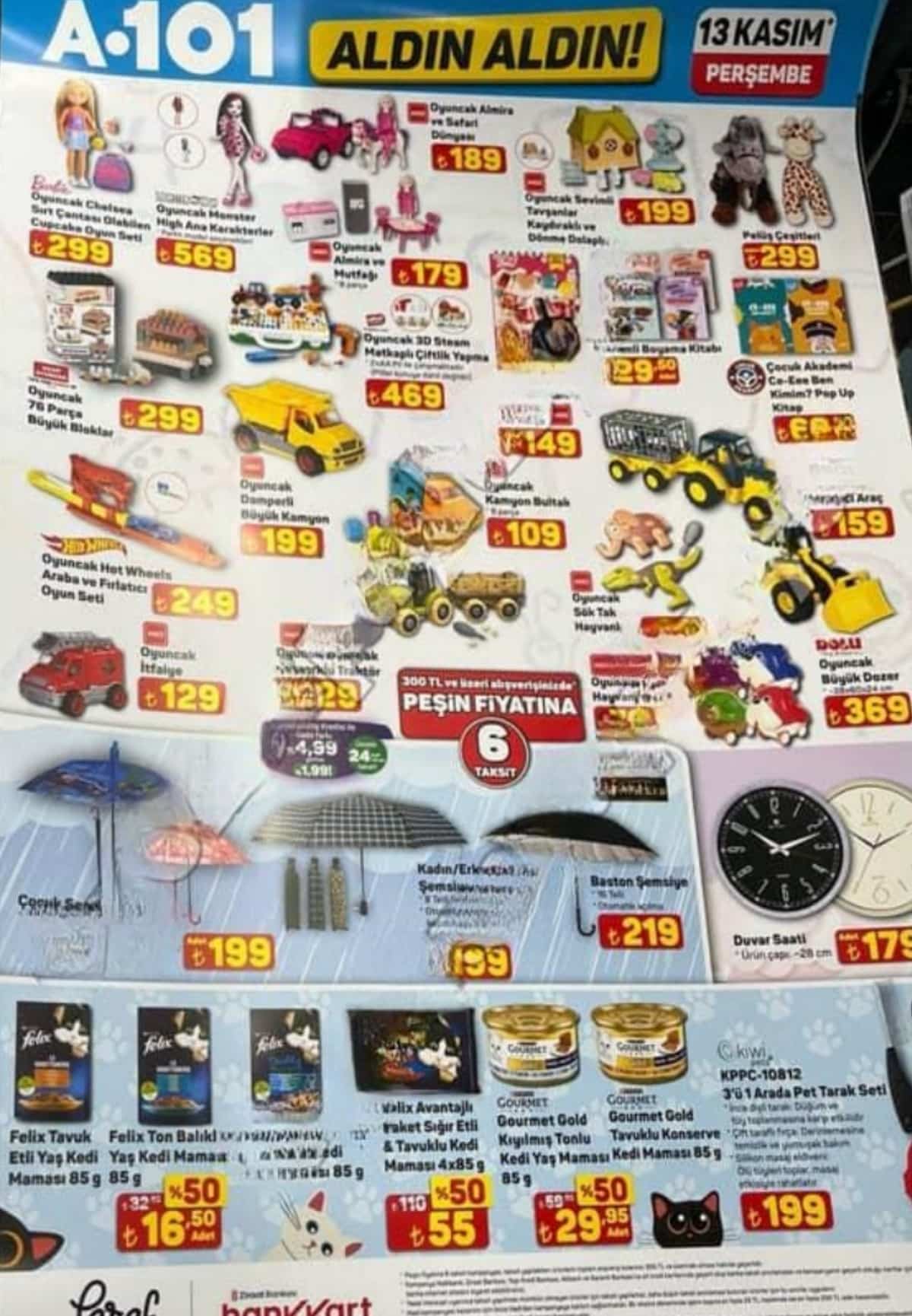 13 kasim A101 katalogu 2025