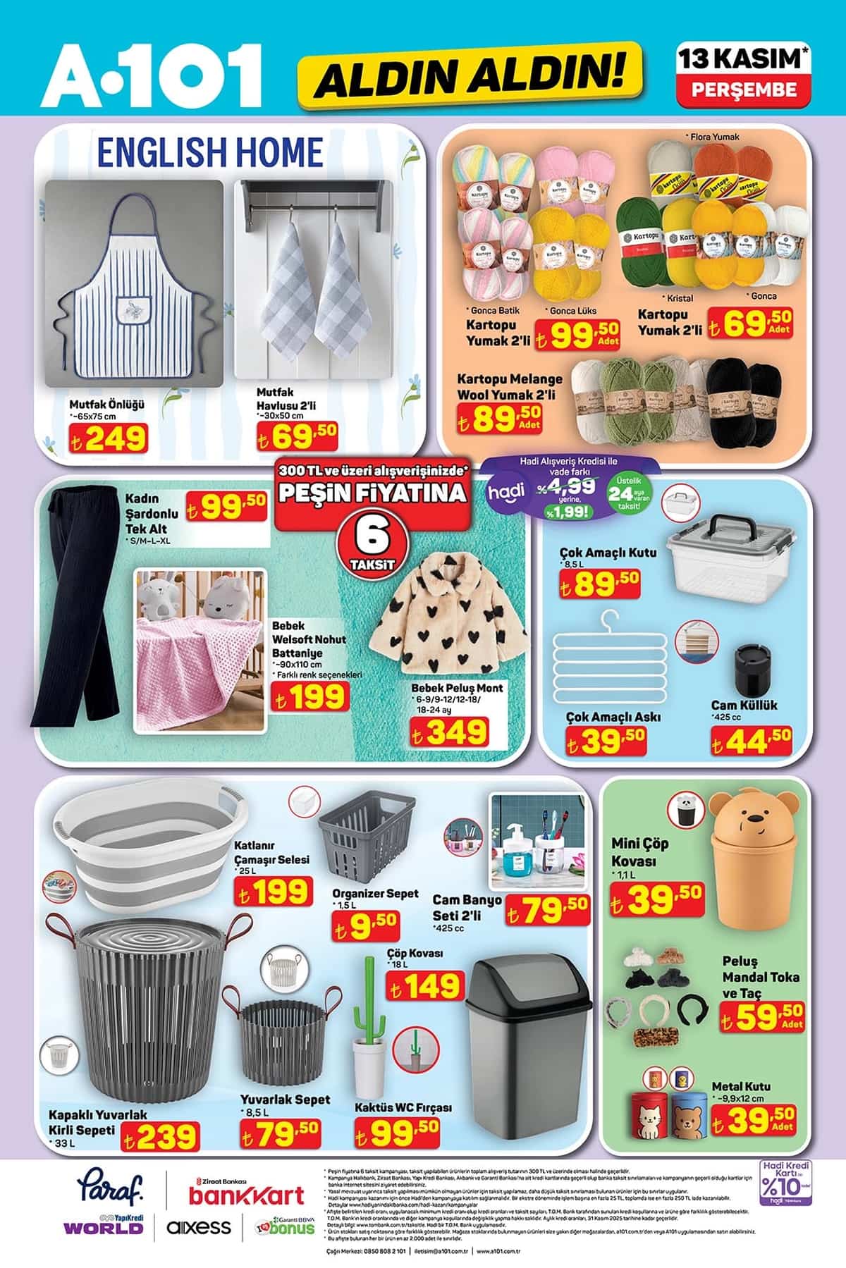 13 kasim A101 katalogu 2025