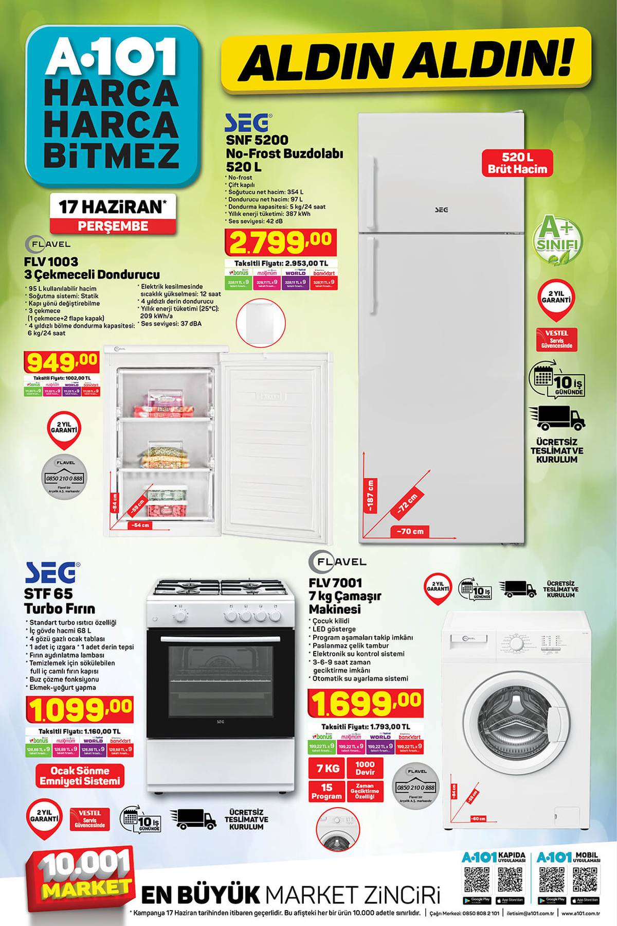 17 haziran a101 aktuel urunler