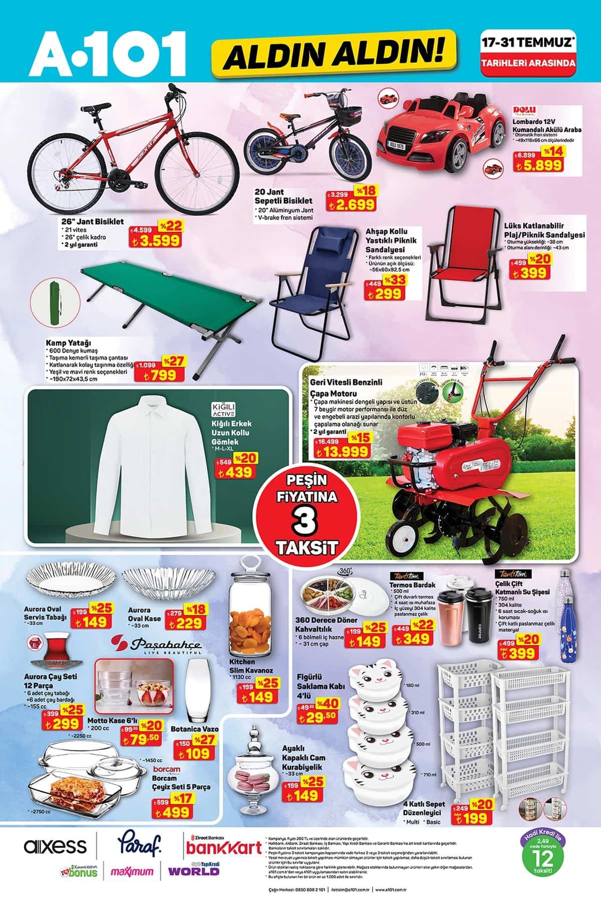 17 temmuz A101 aldin aldin