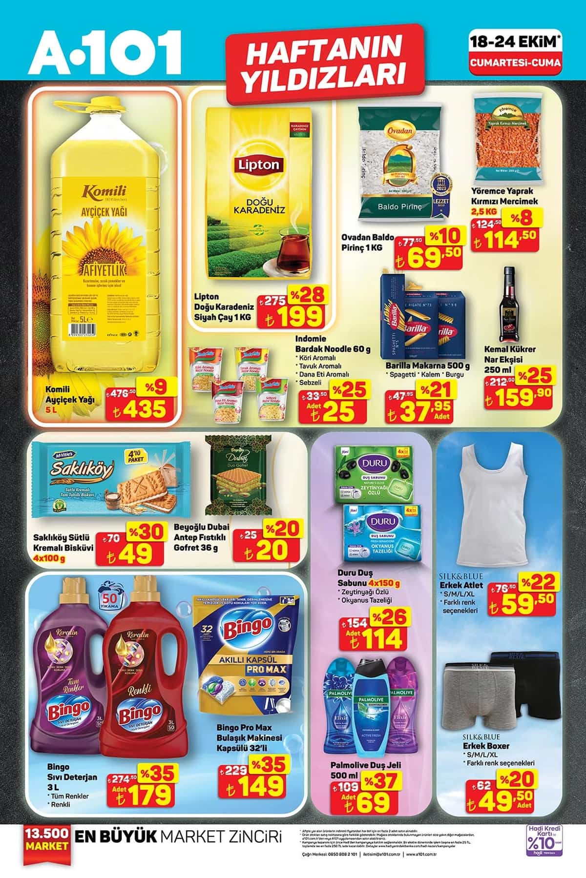 A101 18 ekim 2025 aktuel urunler