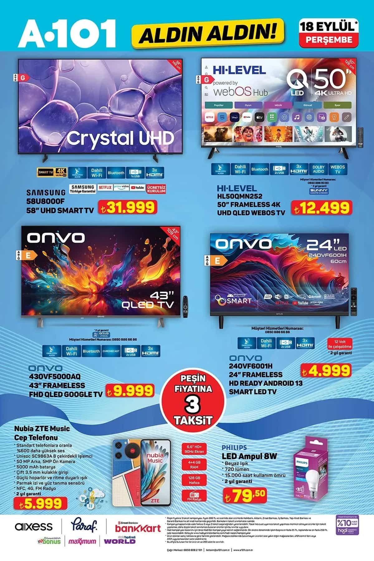 A101 18 eylul 2025 aktuel urunler