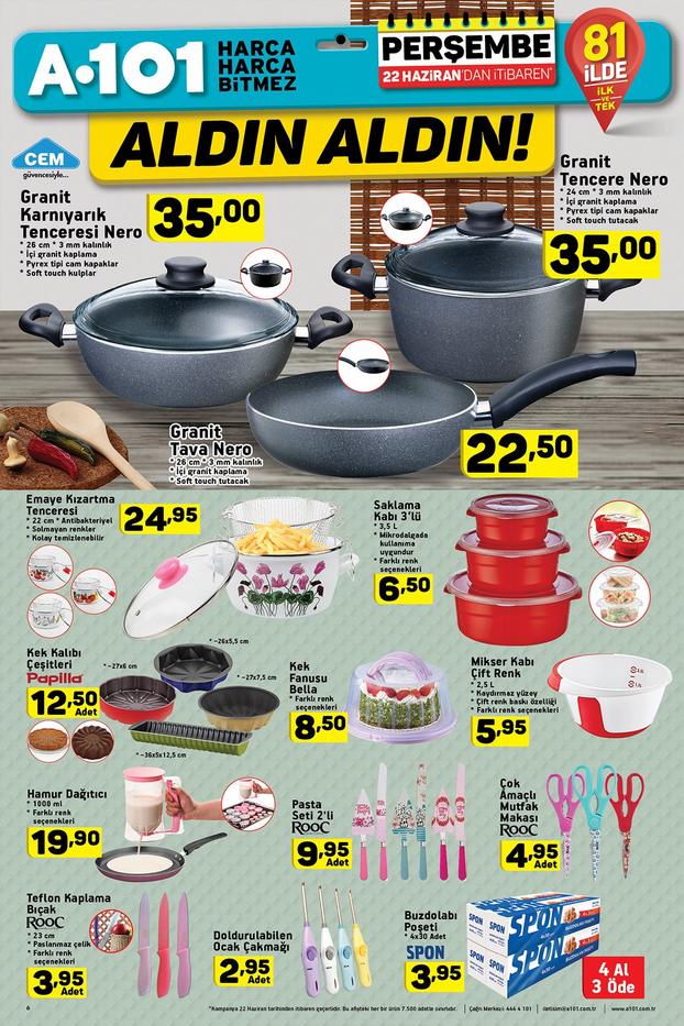 a101 katalogu 22 haziran 2017