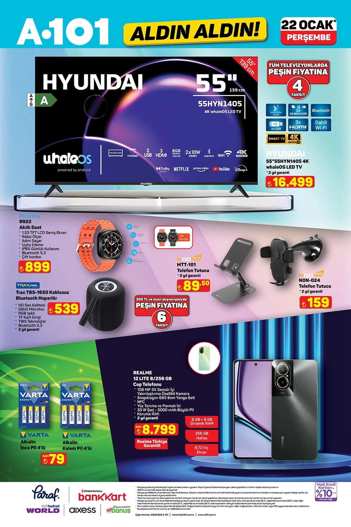 A101 22 ocak 2026 aktuel urunler