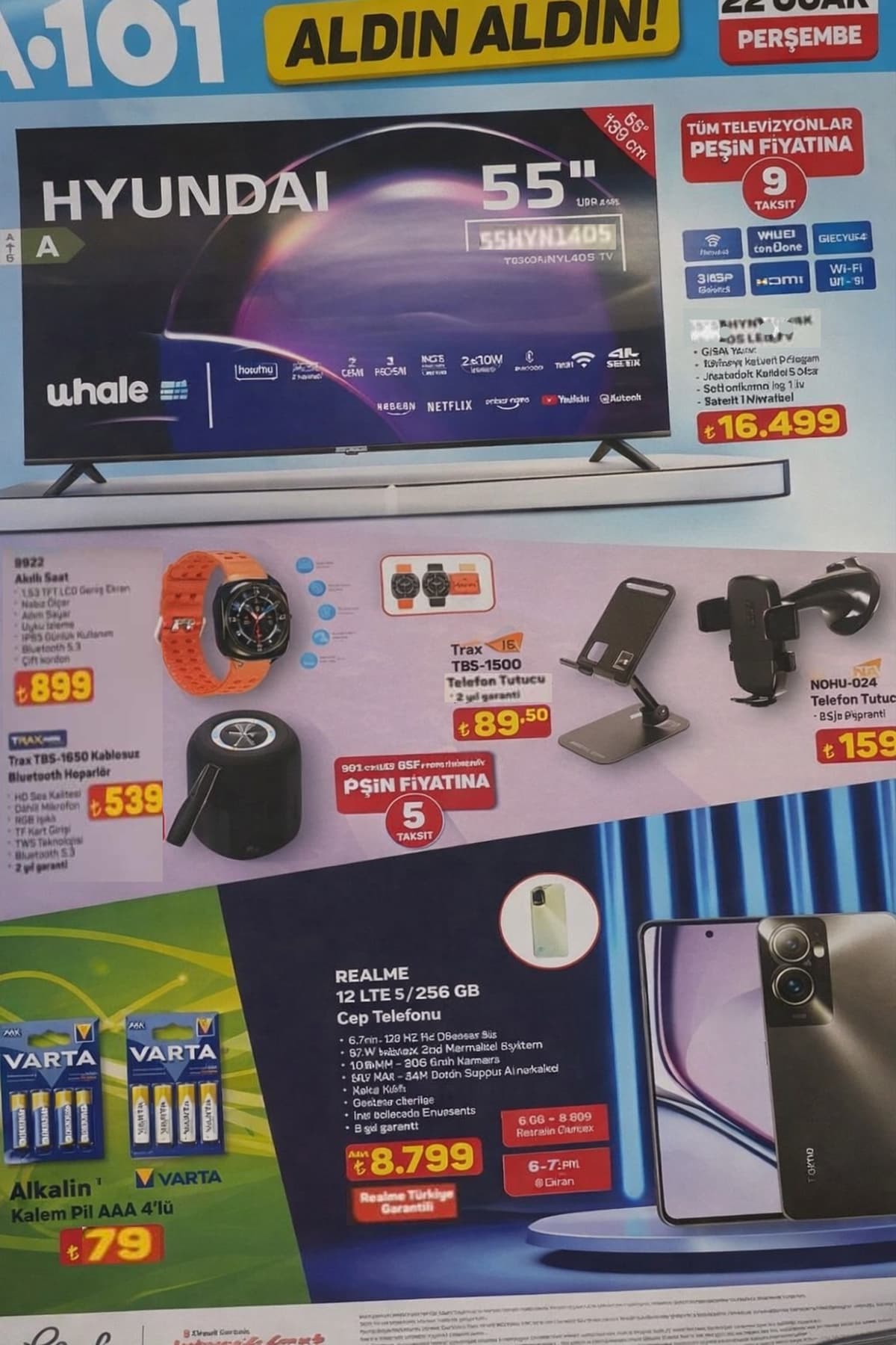 A101 22 ocak 2026 aktuel urunler