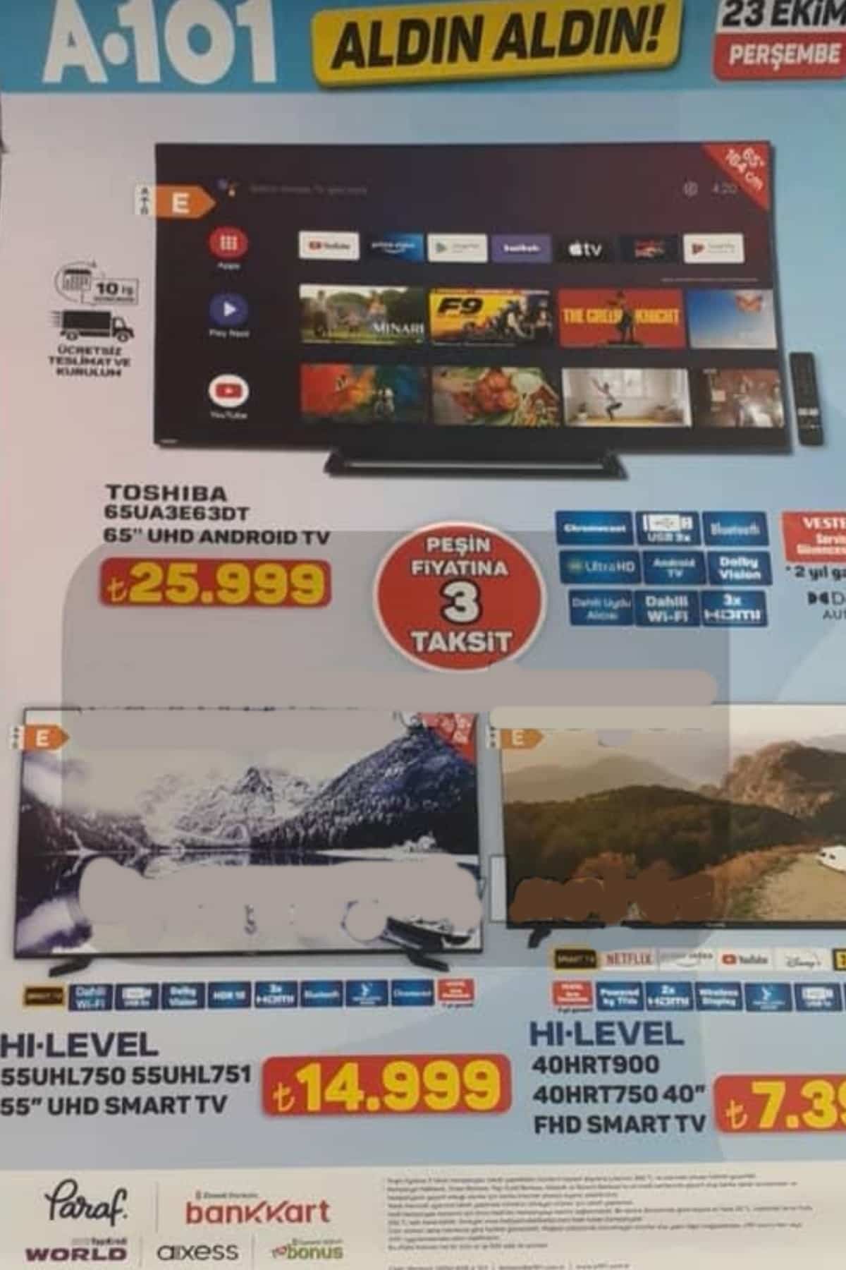 A101 23 ekim 2025 aktuel urunler