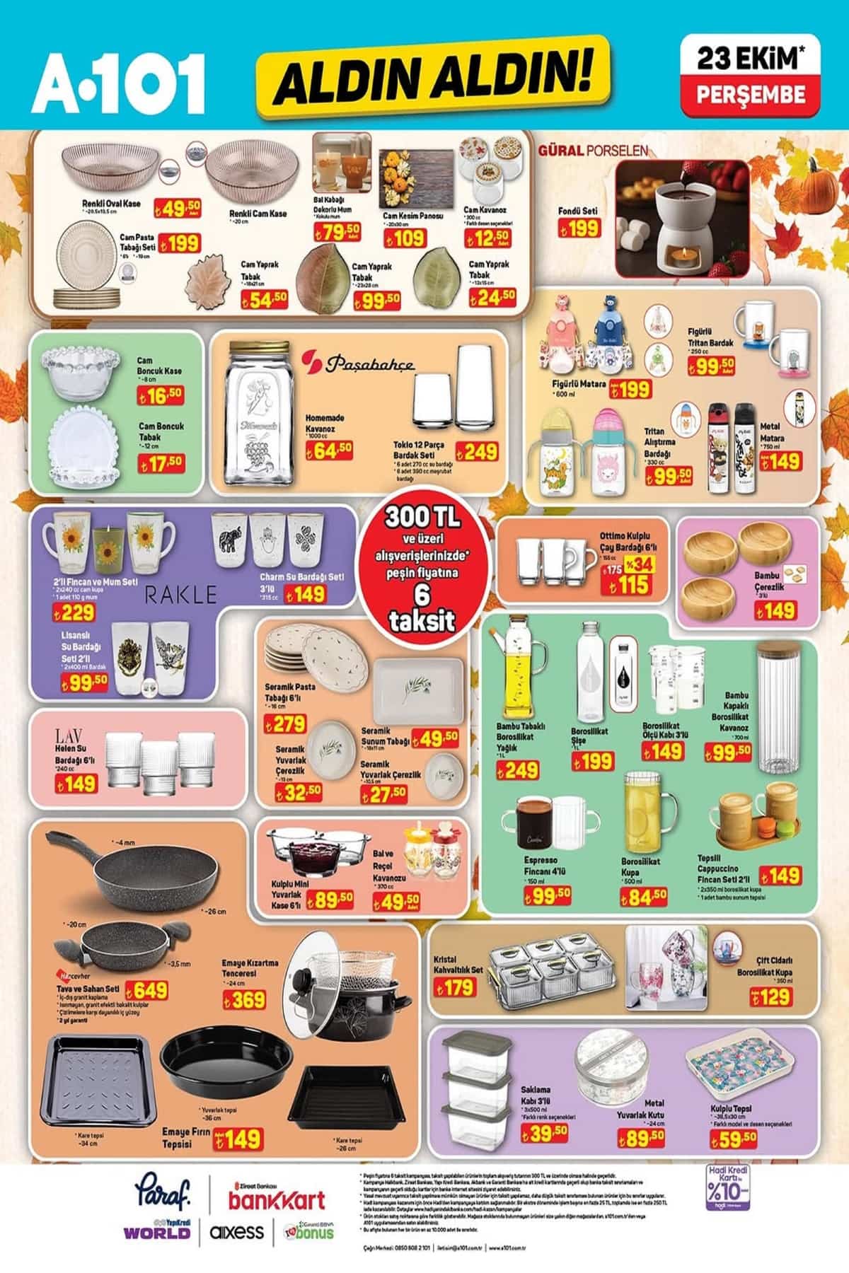 23 ekim A101 aktuel urunler