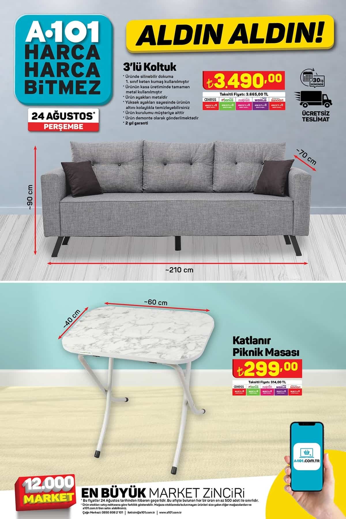 24 agustos 2023 a101 aktuel