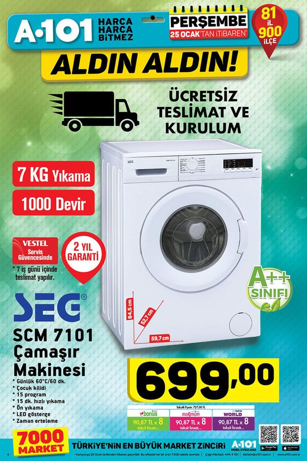 25 ocak a101 aktuel