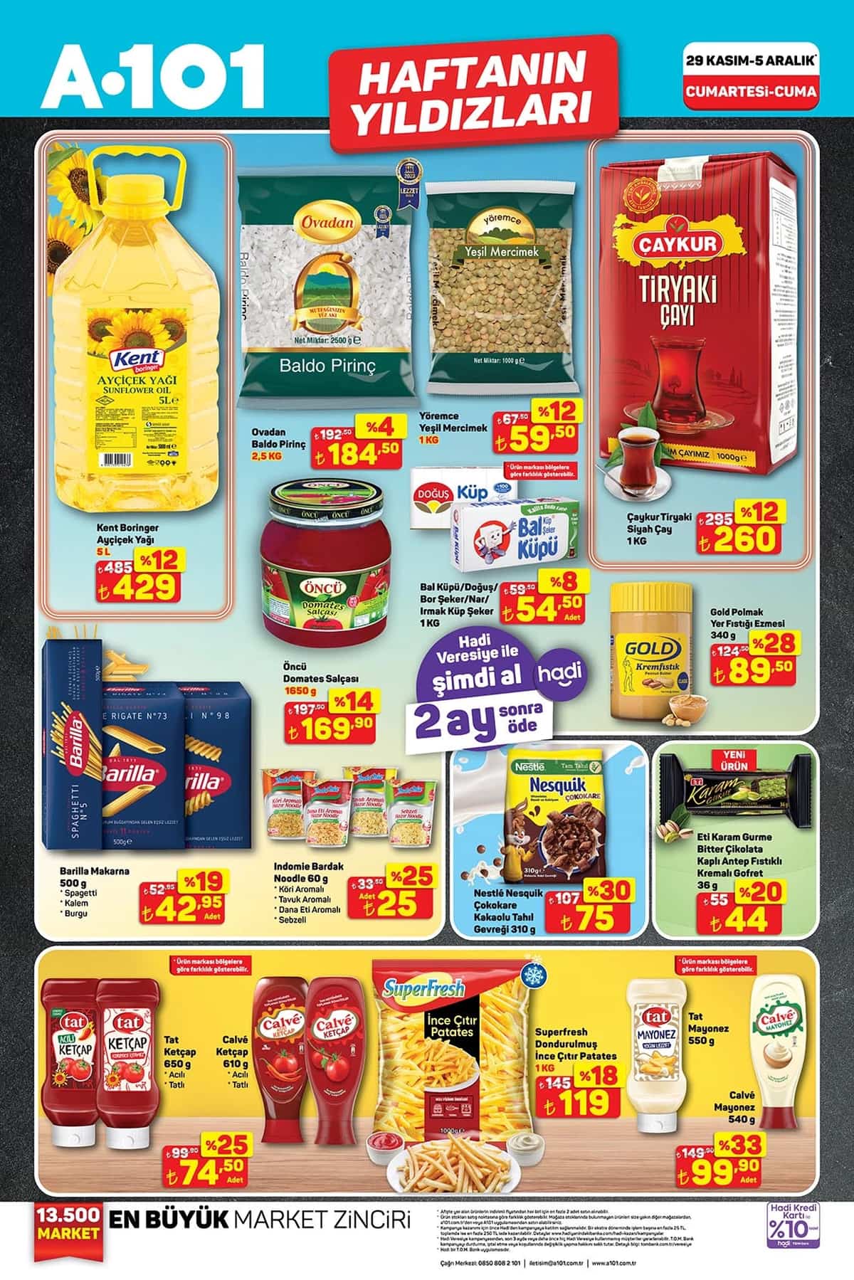 A101 29 kasim 2025 aktuel urunler