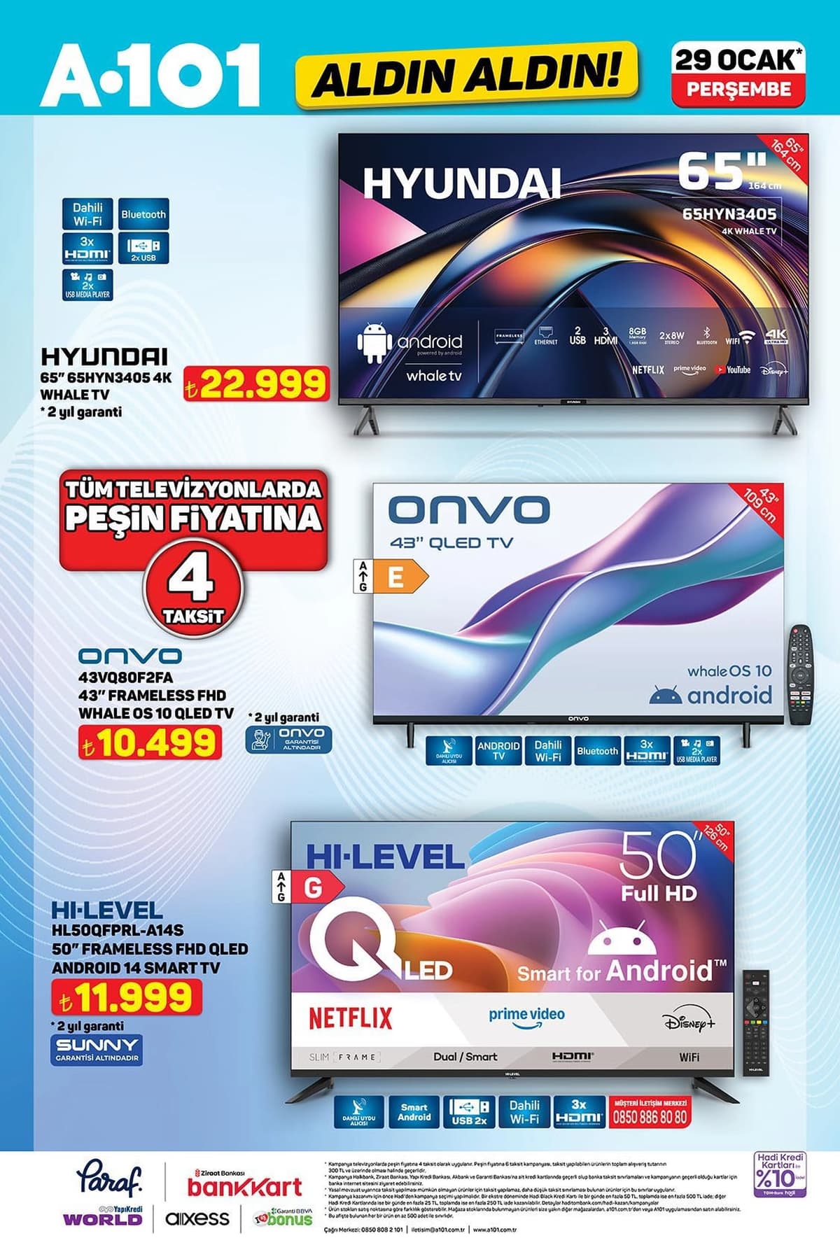 A101 29 ocak 2026 aktuel urunler