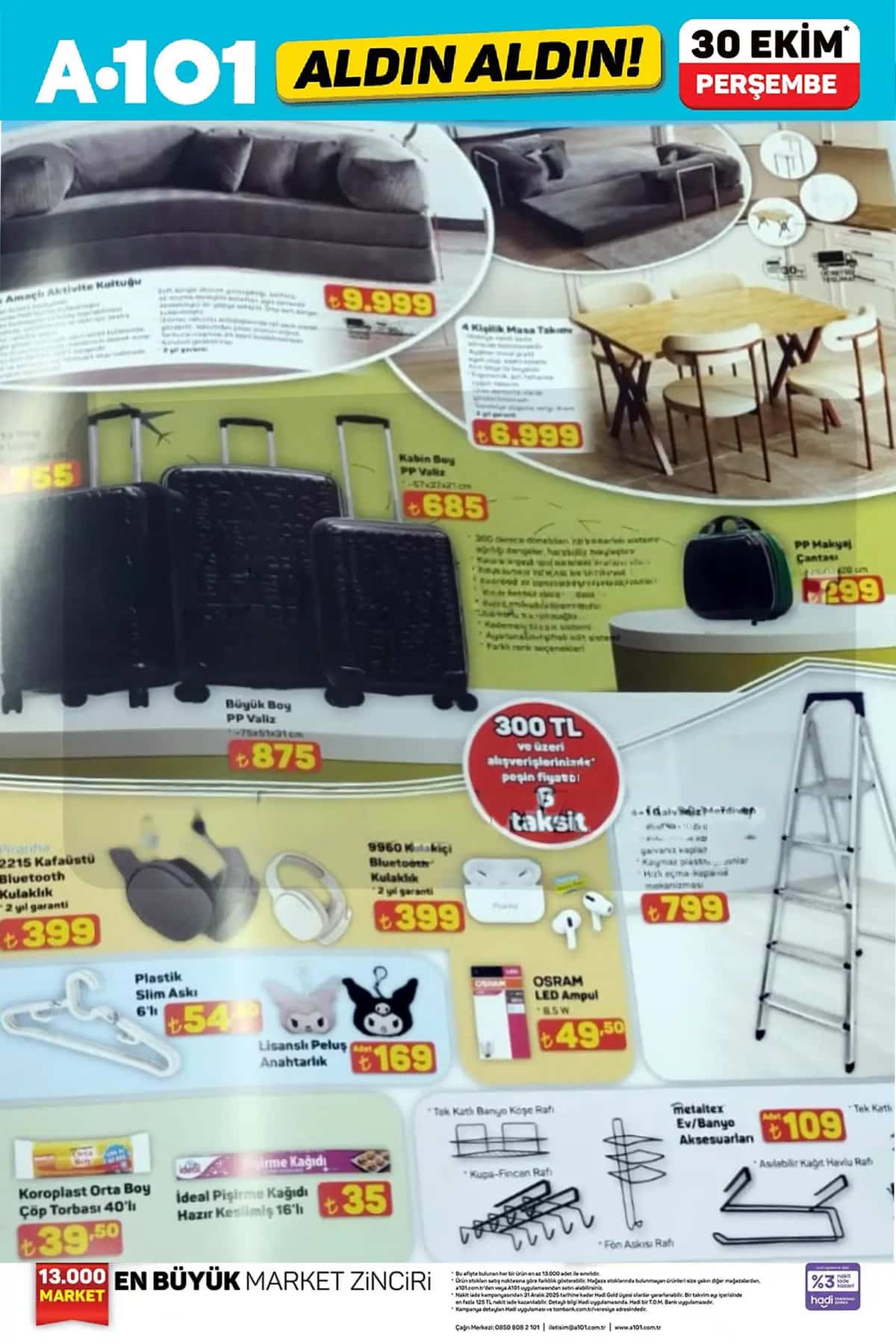 A101 katalog 30 ekim 2025
