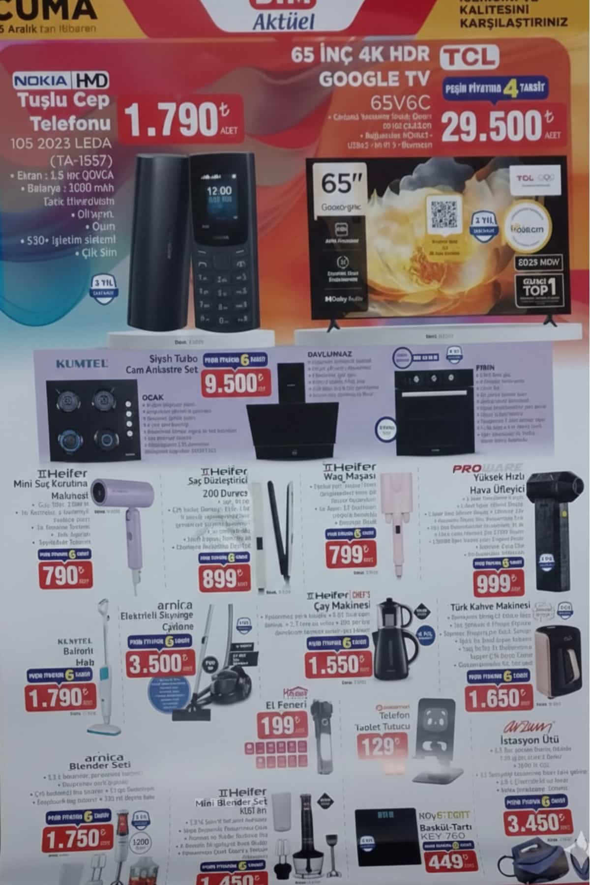 Bim 5 aralik 2025 aktuel urunler