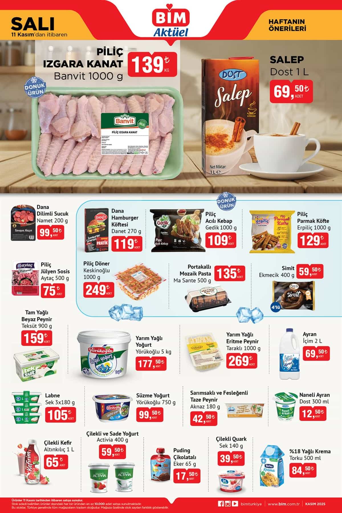 Bim 11 kasim 2025 aktuel urunler