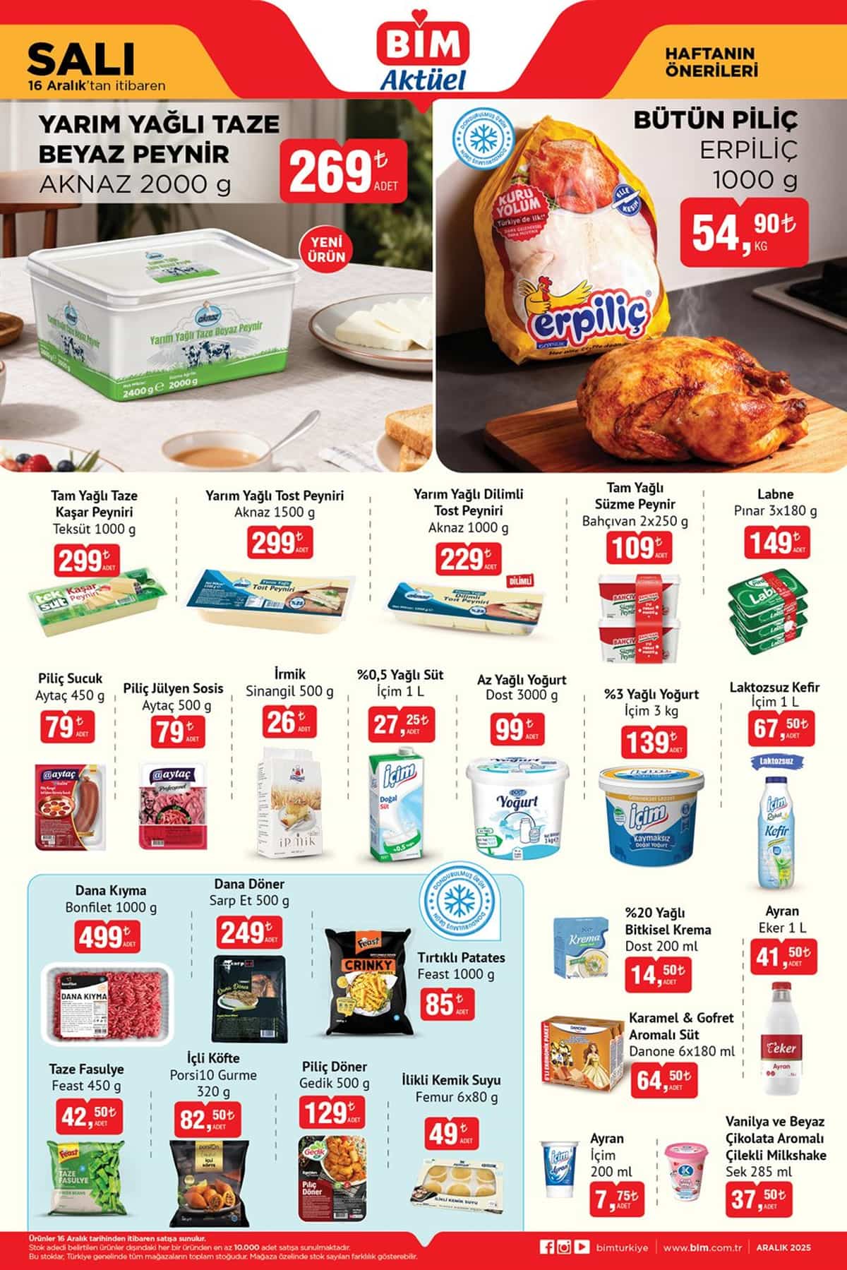 Bim 16 aralik 2025 aktuel urunler