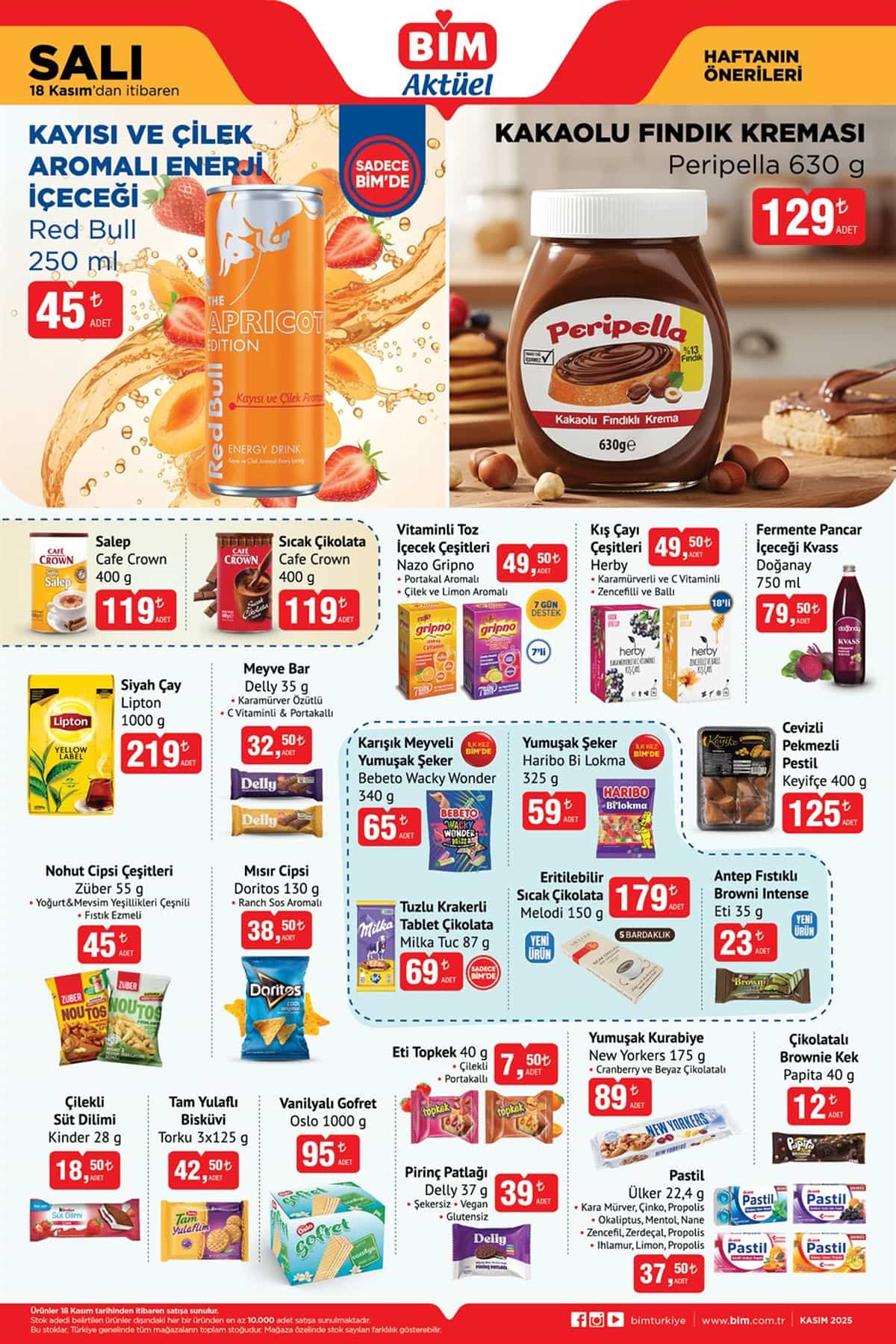 Bim 18 kasim 2025 aktuel urunler