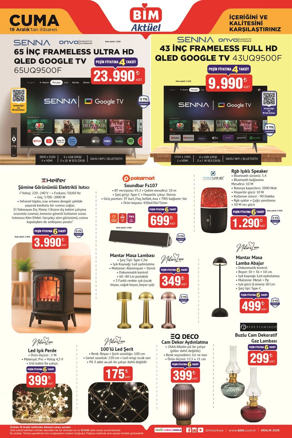 Bim 19 aralik 2025 aktuel urunler