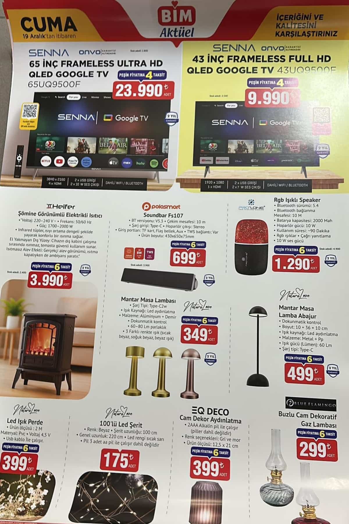 Bim 19 aralik 2025 aktuel urunler