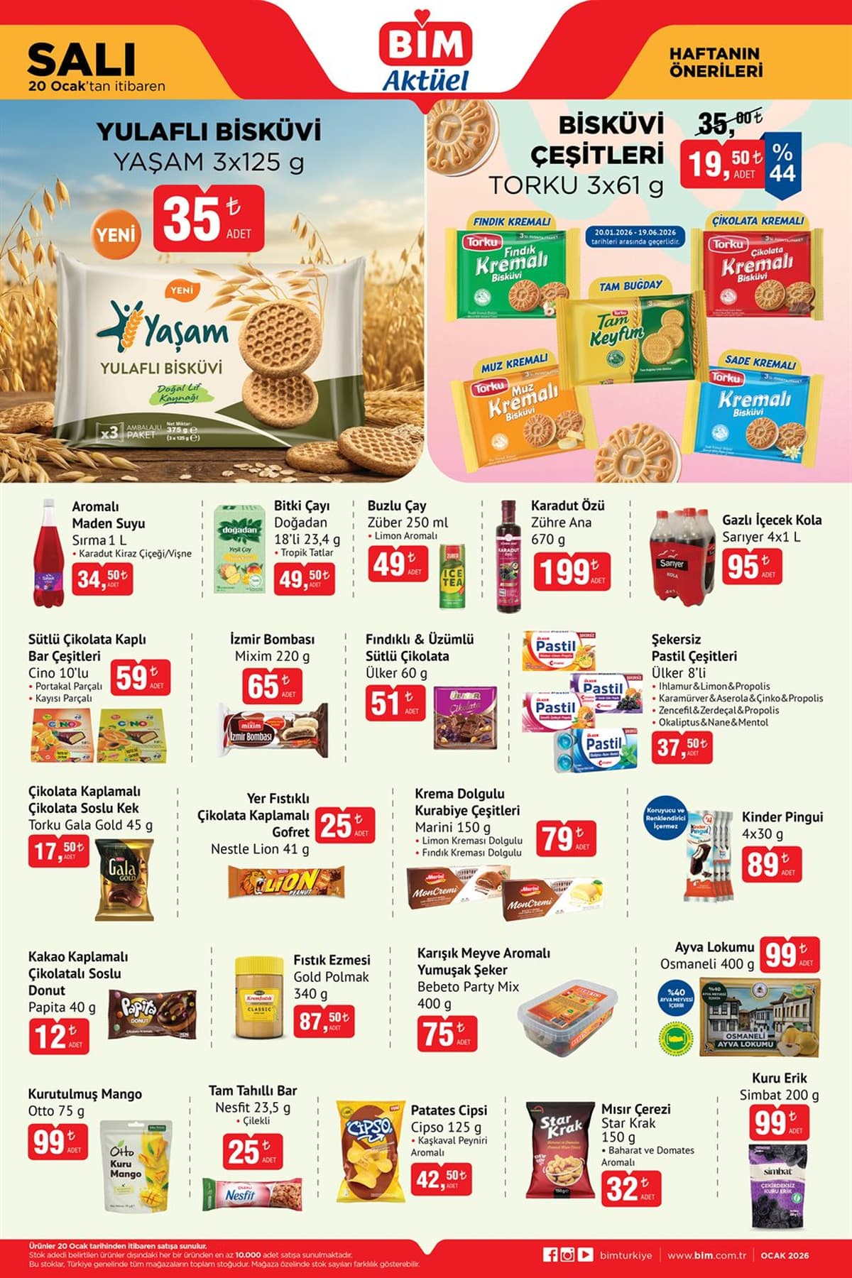 Bim aktuel 20 ocak 2026