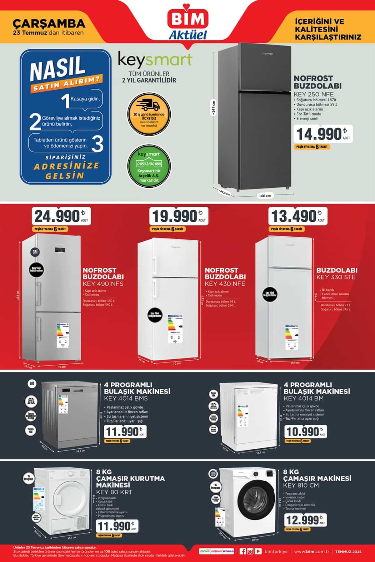 23 temmuz Bim katalog 2025