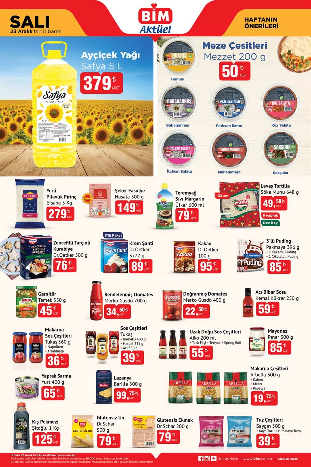 Bim 23 aralik 2025 aktuel urunler
