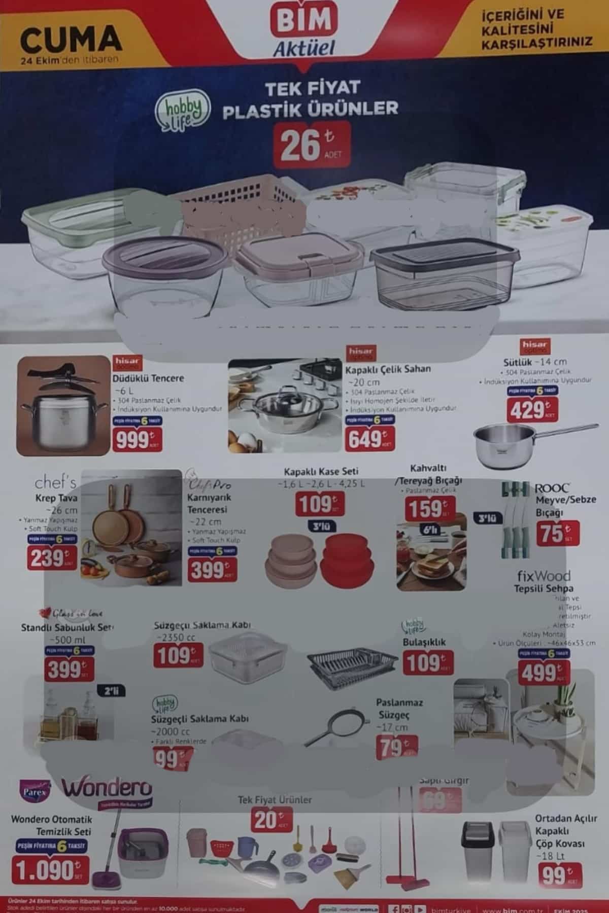 24 ekim Bim aktuel urunler