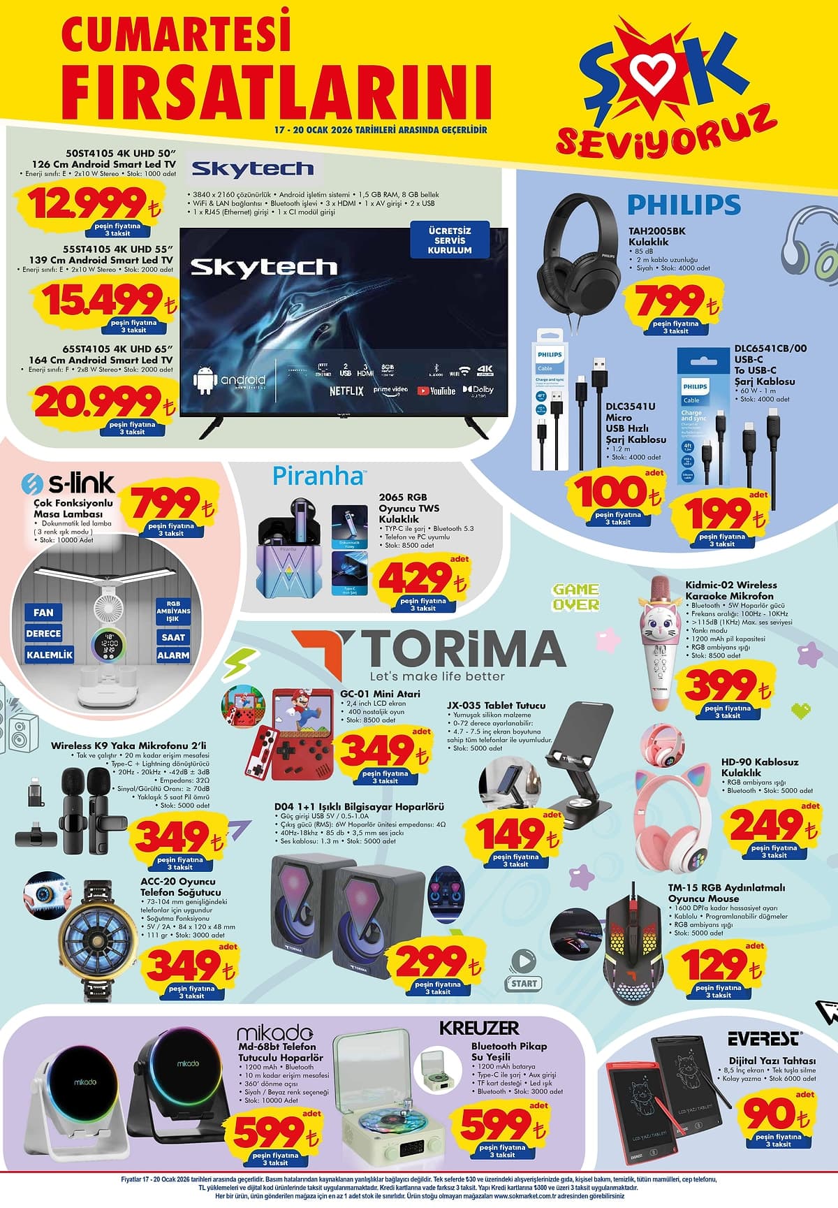 Sok 17 ocak 2026 aktuel urunler
