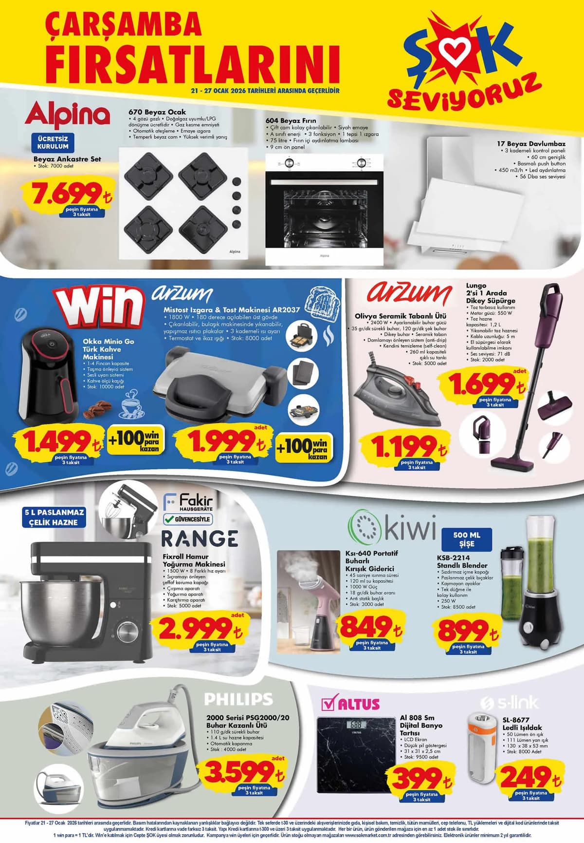 Sok 21 ocak 2026 aktuel urunler
