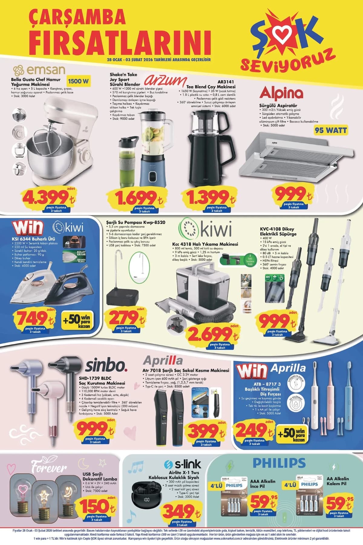 Sok 28 ocak 2026 aktuel urunler
