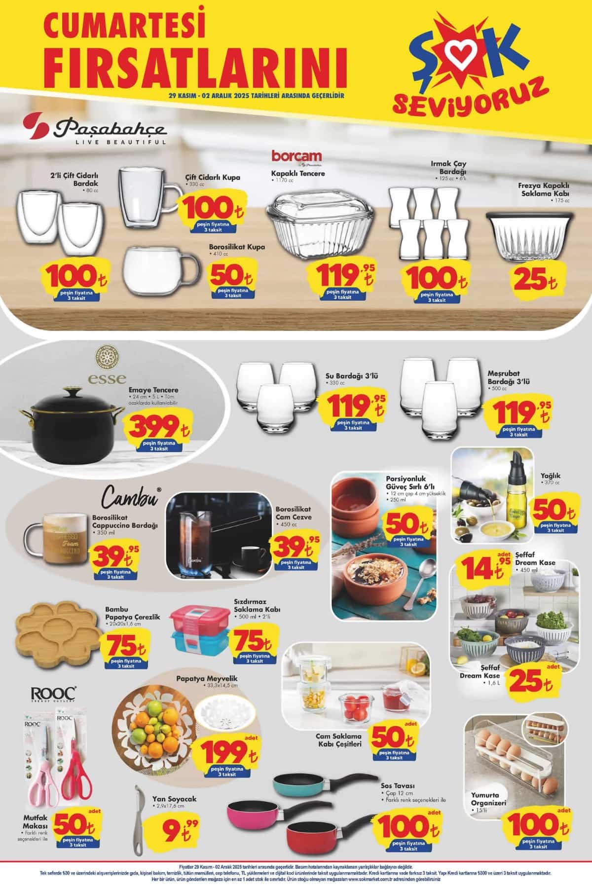 Sok 29 kasim 2025 aktuel urunler